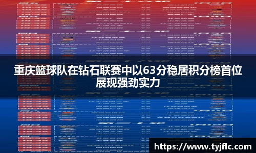 重庆篮球队在钻石联赛中以63分稳居积分榜首位展现强劲实力
